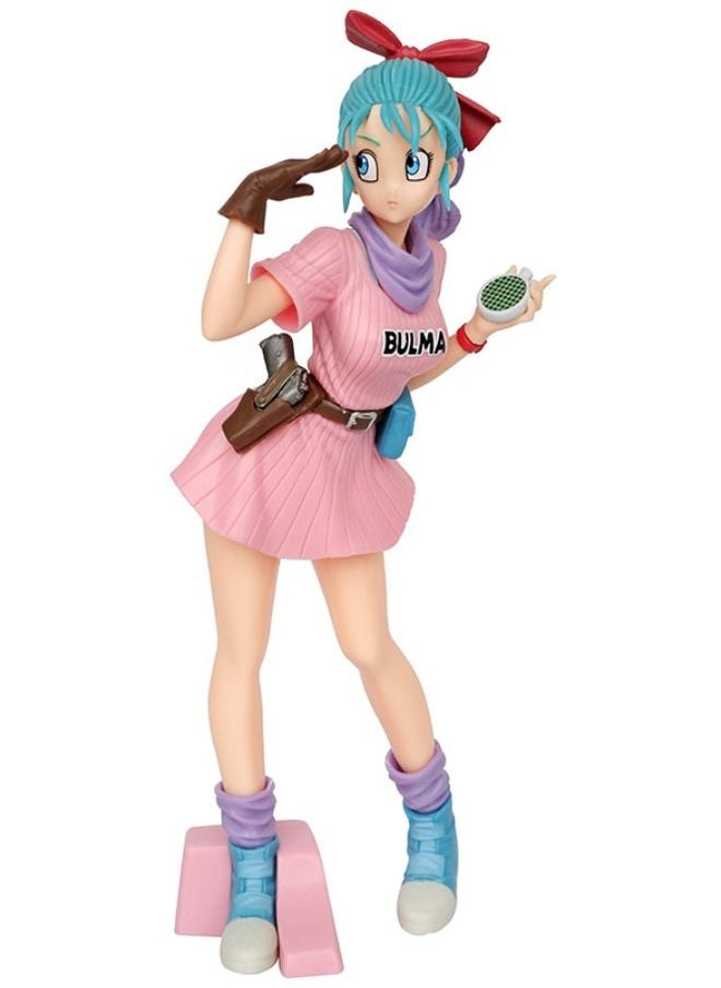 Dragon Ball - Dragon Ball Bulma Action Figure, Anime Dragon Ball Figure Model Toy, Anime Realistic Model Ornament, Super Collectible Model Statue Anime Figure Toy 25.5CM - Image 1