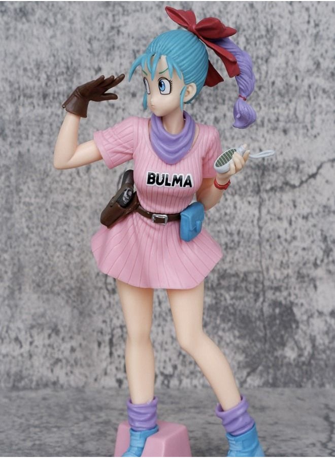 Dragon Ball - Dragon Ball Bulma Action Figure, Anime Dragon Ball Figure Model Toy, Anime Realistic Model Ornament, Super Collectible Model Statue Anime Figure Toy 25.5CM - Image 1