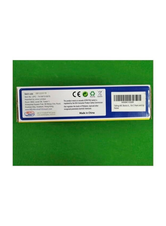 WEofferwhatYOUwant Talking ABC Blocks Alphabet Learning - Plastic Blocks with Audio for 18 Months and Up - Image 2