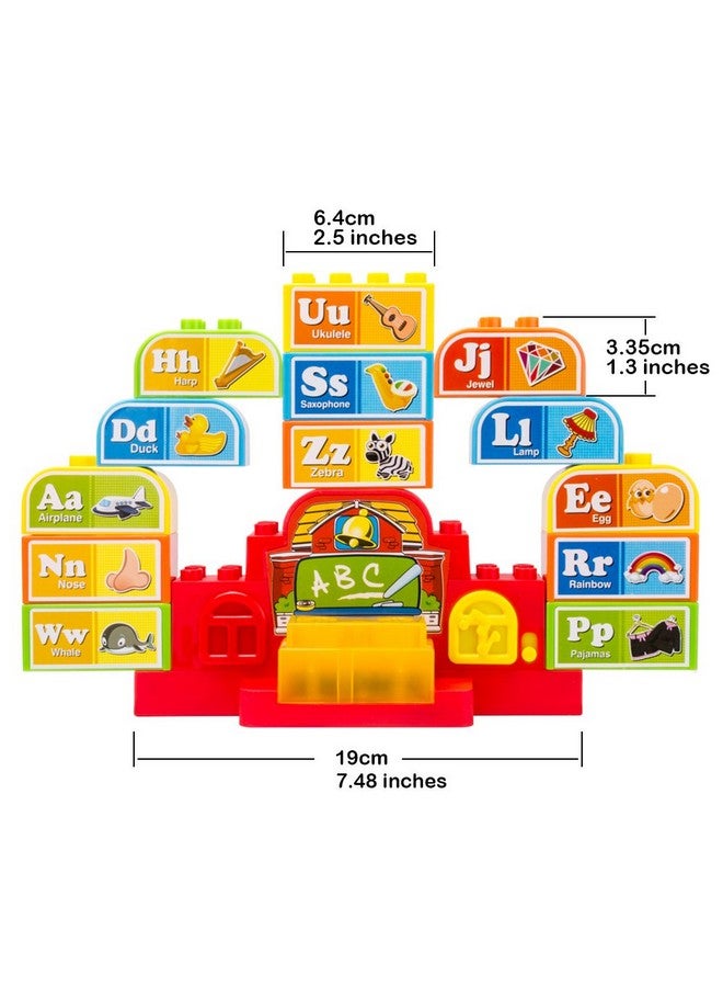 WEofferwhatYOUwant Talking ABC Blocks Alphabet Learning - Plastic Blocks with Audio for 18 Months and Up - Image 3