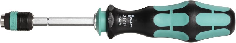 Wera 05051482001 Kraftform 817 R Hexagon Bitholding Screwdriver, Rapidator Quick-Release Chuck, 1/4" Head, 133mm Blade Length - Image 2