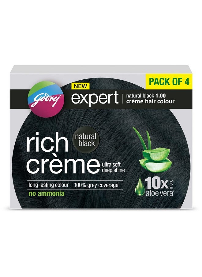 Godrej Expert - Rich Crème Hair Colour Shade Pack Of 4 (Natural Black) - Image 1