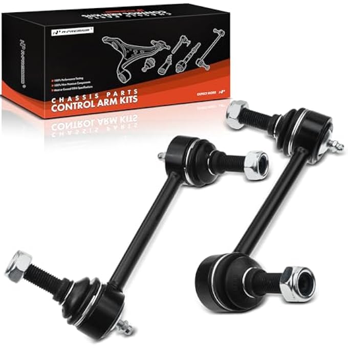 A-Premium Rear Sway Bar Link Stabilizer Link Compatible With Chevrolet Trailblazer Ssr Gmc Envoy Buick Rainier Saab 97X Isuzu Oldsmobile 2Pc Set - Image 2