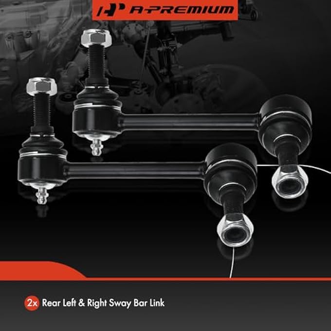 A-Premium Rear Sway Bar Link Stabilizer Link Compatible With Chevrolet Trailblazer Ssr Gmc Envoy Buick Rainier Saab 97X Isuzu Oldsmobile 2Pc Set - Image 4