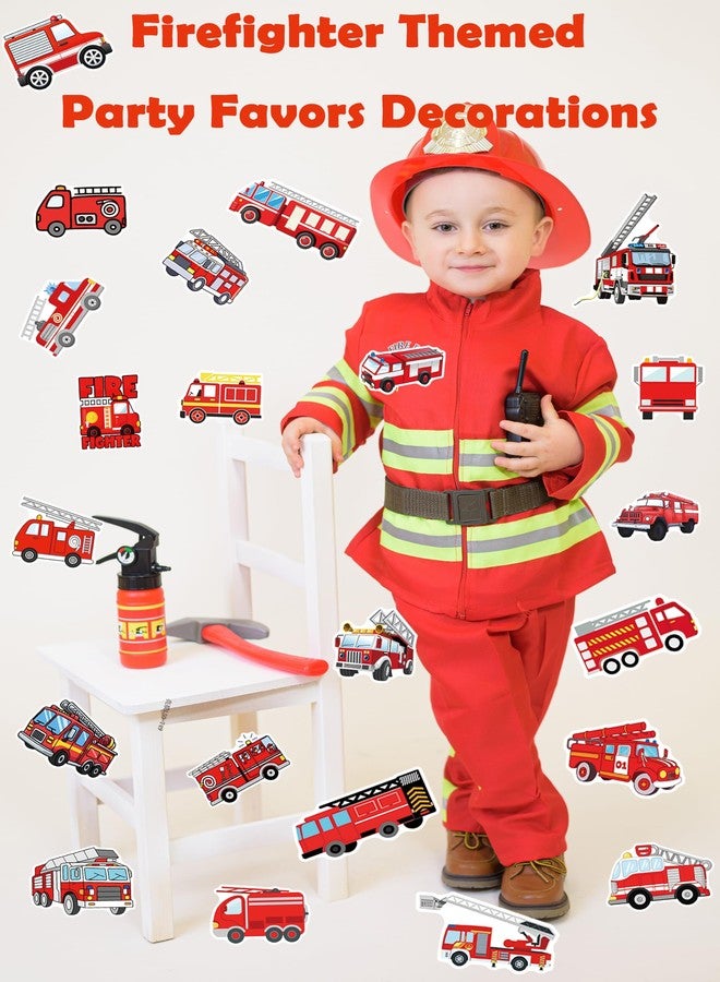 BBPOOL Firetruck Stickers for Kids, 100PCS Vinyl Waterproof Stickers for Waterbottle Laptop Firefighter Party Favors Fire Truck Birthday Decorations for Boys Teens Girls - Image 4