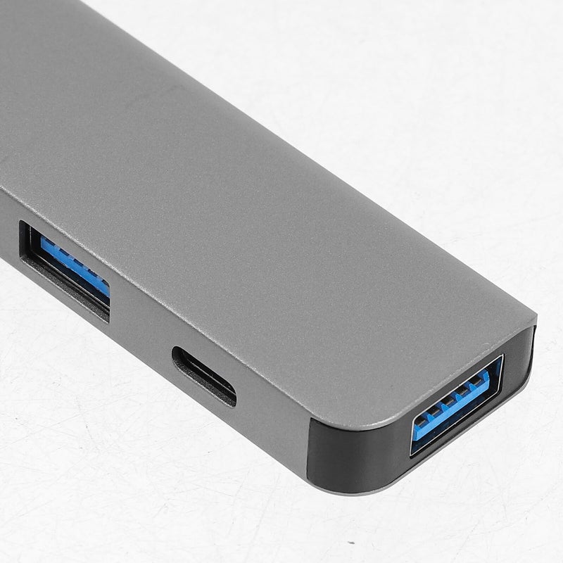 USB C Hub 7 في 1 محطة إرساء مع HDMI 4K نقل بيانات سريع تشغيل فوري - Image 4