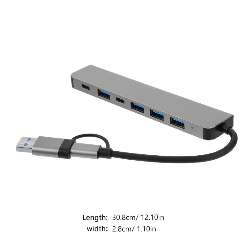 USB C Hub 7 في 1 محطة إرساء مع HDMI 4K نقل بيانات سريع تشغيل فوري - Image 3