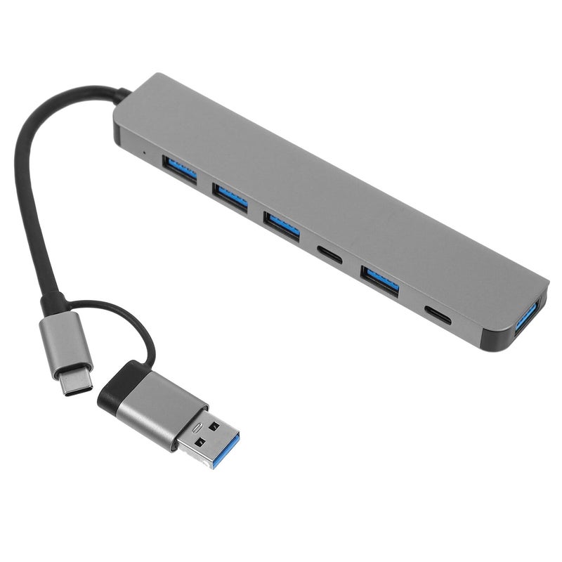 USB C Hub 7 في 1 محطة إرساء مع HDMI 4K نقل بيانات سريع تشغيل فوري - Image 2