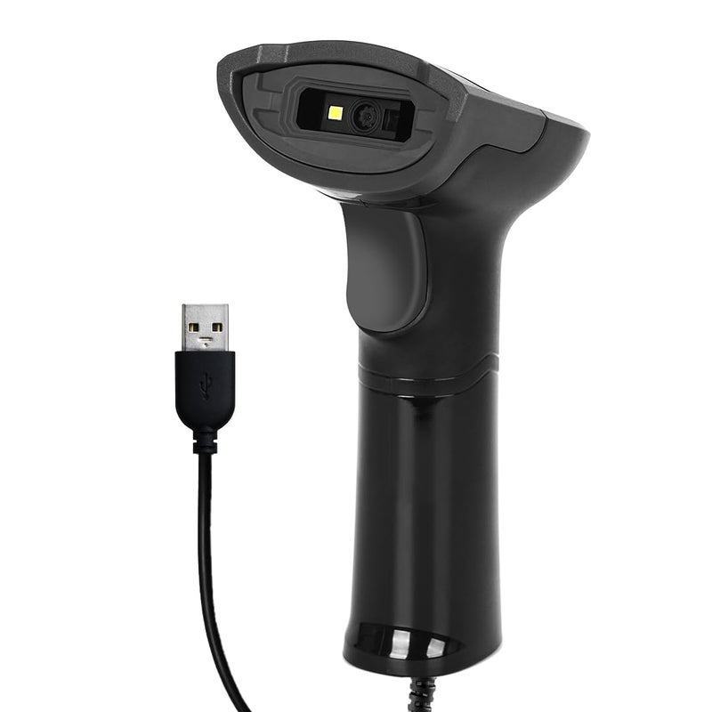 Lapcare ماسح باركود ليزر سلكي 2D معتمد من BIS، قارئ باركود سلكي 2D USB محمول، ليزر بصري عالي السرعة لنظام نقاط البيع في السوبرماركت، مستشعر صورة CMOS، يدوي/مستمر/تلقائي/-إشاري - Image 1