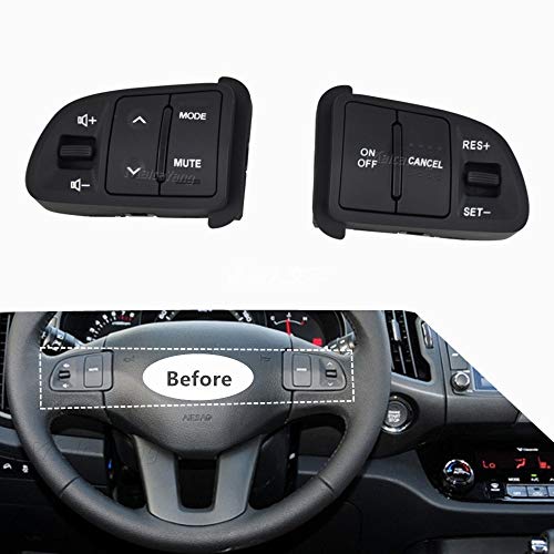 Malcayang Steering Pad Audio Cruise Remote Control Switch with Extension Wire for Kia Sportage 2012-2015 - Image 5