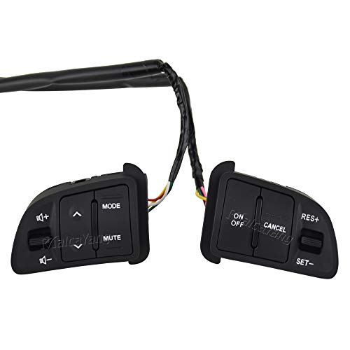 Malcayang Steering Pad Audio Cruise Remote Control Switch with Extension Wire for Kia Sportage 2012-2015 - Image 1