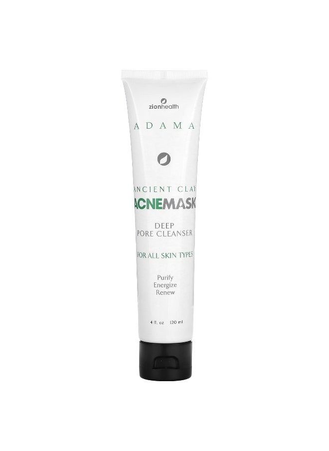 Zion Health Zion Health, Adama, Ancient Clay AcneMask, Deep Pore Cleanser , 4 fl oz (120 ml)  - Image 1