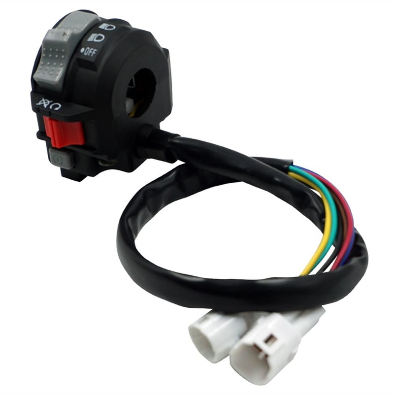 Left Handlebar Switch Run Off Start Headlight 4KB839732100 Compatible For Yamaha Warrior YFZ450 Grizzly 125 YFM125 Raptor 125250 Wolverine YFM350F Warrior 350 YFM350X Bear Tracker 250 YFM250X
