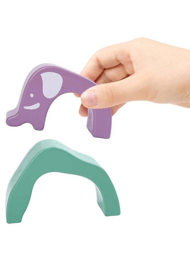 Hape كتل تكديس الفيل السفاري (7 قطع) - Image 2