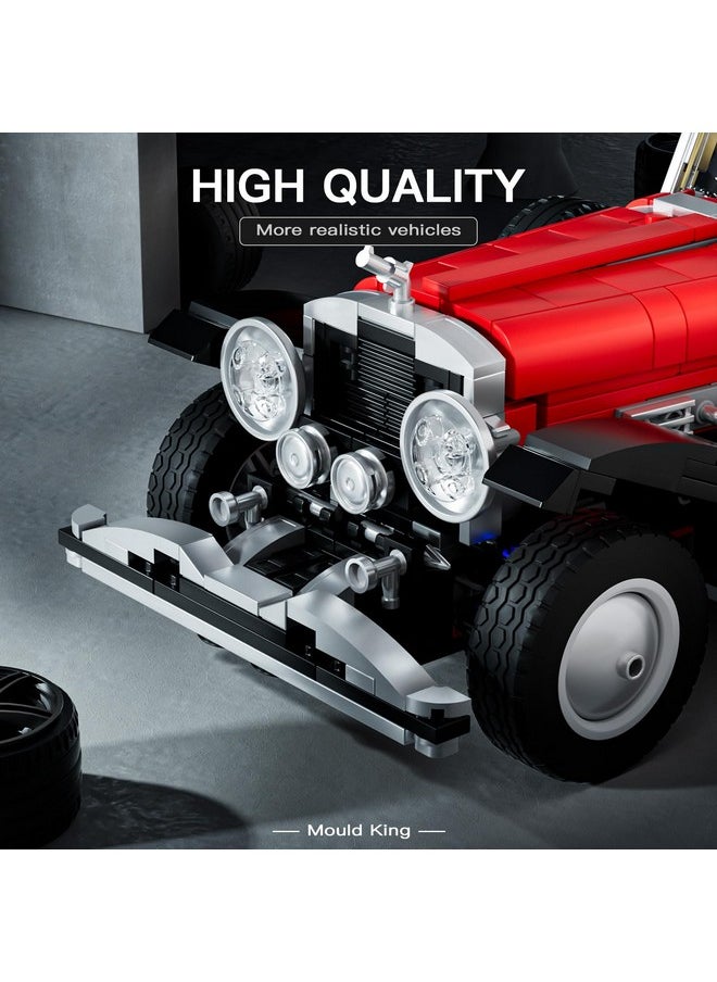 mould king Mould King Classic Car Building Sets, 10114 Vintage Car Model Build and Display, Collectible Retro Antique Vehicle Toys, Car Kits for Adults and Boys Girls Kids Aged 14+(1380 Pieces)  - Image 2