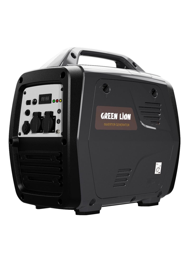GREEN LION Gasoline Inverter Generator GTR100 3500W / Electric/Recoil Start / Low Noise / Low Fuel Consumption/ 4-Stroke Engine / 600ml Oil Capacity - Black  - Image 1