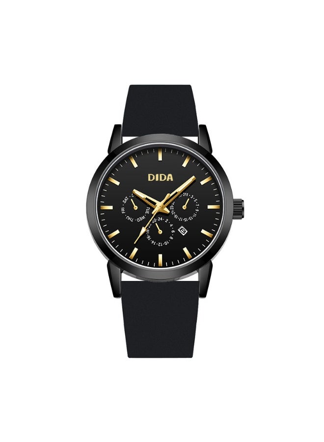 DIDA Silicone Waterproof Watch C073 Black - 42mm - Image 1