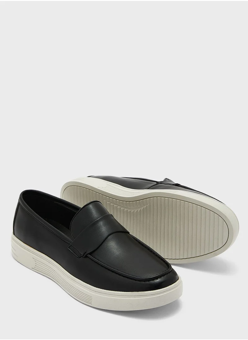 Robert Wood Faux Leather Casual Slip Ons