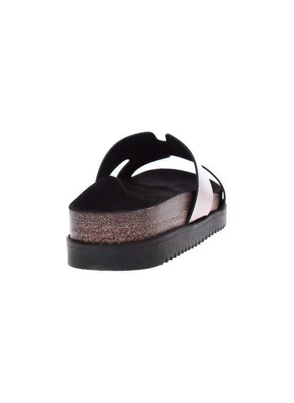 موليكا Moleca Ladies Flat Sandals Graphite | Made In Brazil