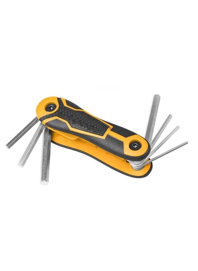 GSK Cut - GSK Cut 8 Pc Folding Allen Wrench Set CRV Hex Key Set Folding Pocket Allen Key Portable Hex Key Set for Basic Home Repair and General Applications - Image 1