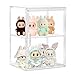 TrendyBin Acrylic Display Case 2 Layer Clear Figure Display Cases for Collectibles with Magnetic Door Acrylic Box with Movable Dividers 1 Pack - Image 3