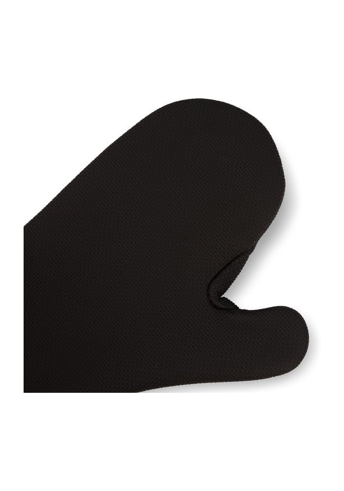 San Jamar UCMX17BK 17-Inch Textured Neoprene Oven Mitt with WebGuard - Black - Image 4