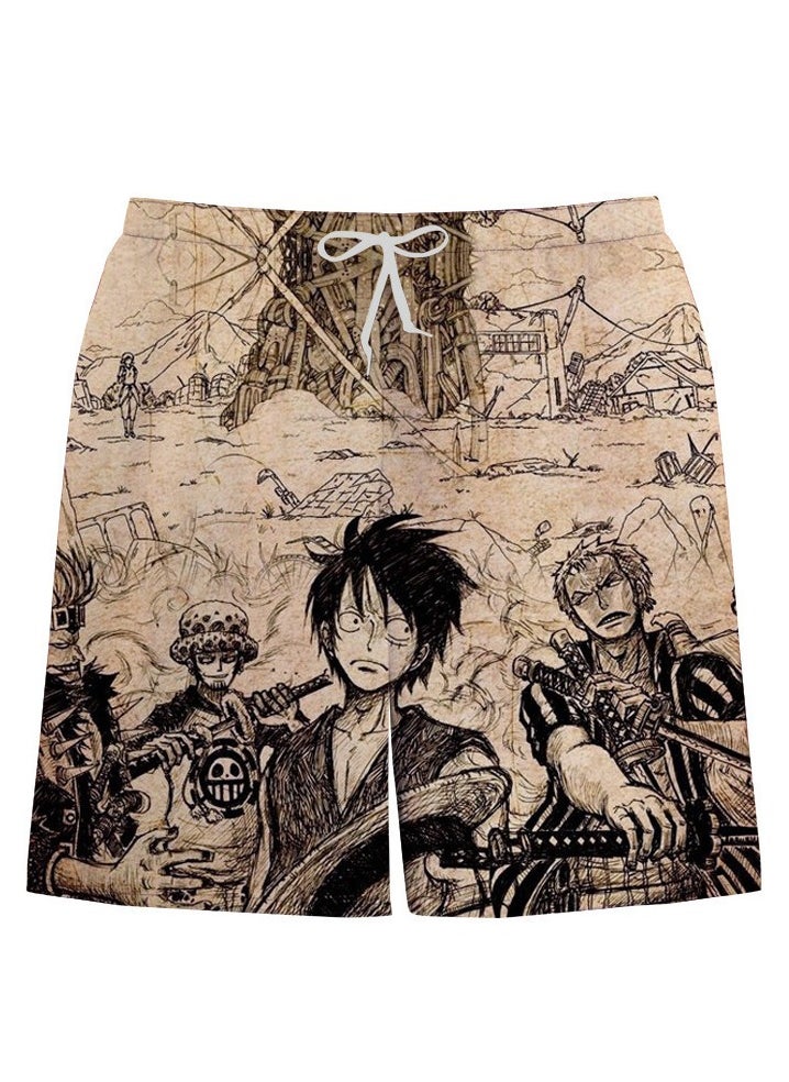 KUYING Summer One Piece Loose Home Five Guarter Shorts  - Image 1