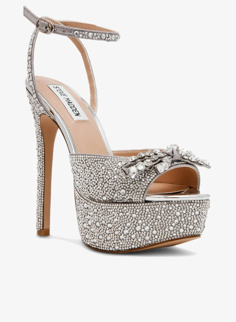 ستيف مادن Steve madden stepper silver women's sandals