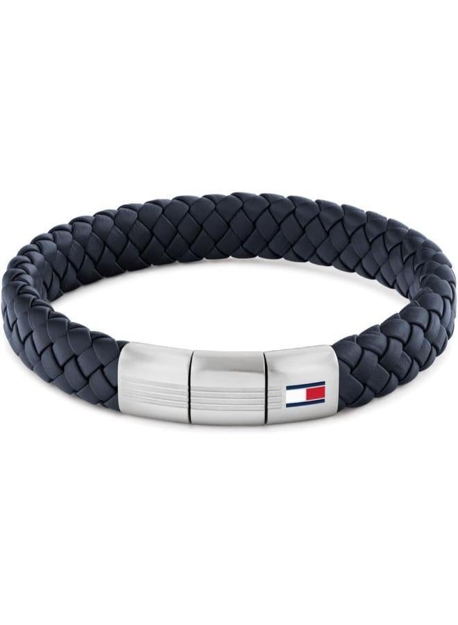 TOMMY HILFIGER Braided Leather Bracelet - Image 1