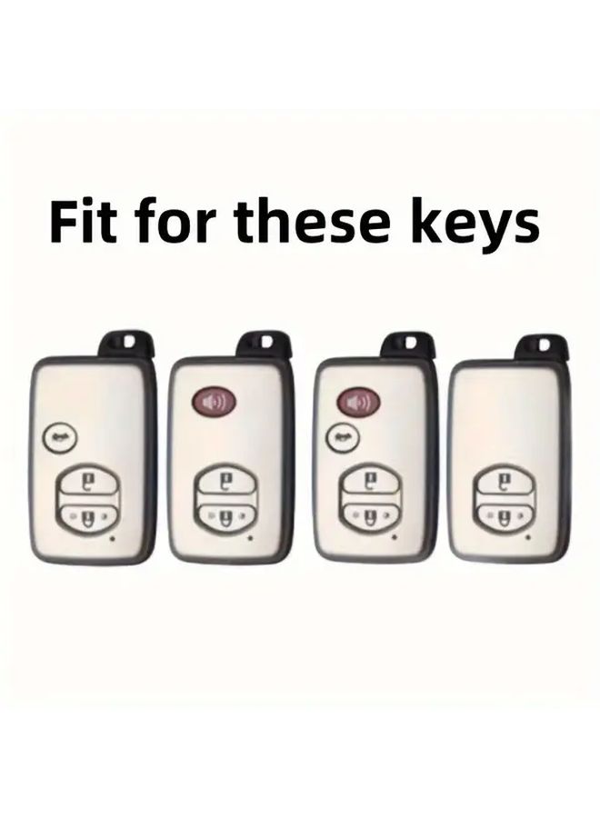 Transparent Black TPU Car Key Cover for Prado 150 Vito Scratch Resistant Protective Case - Image 2