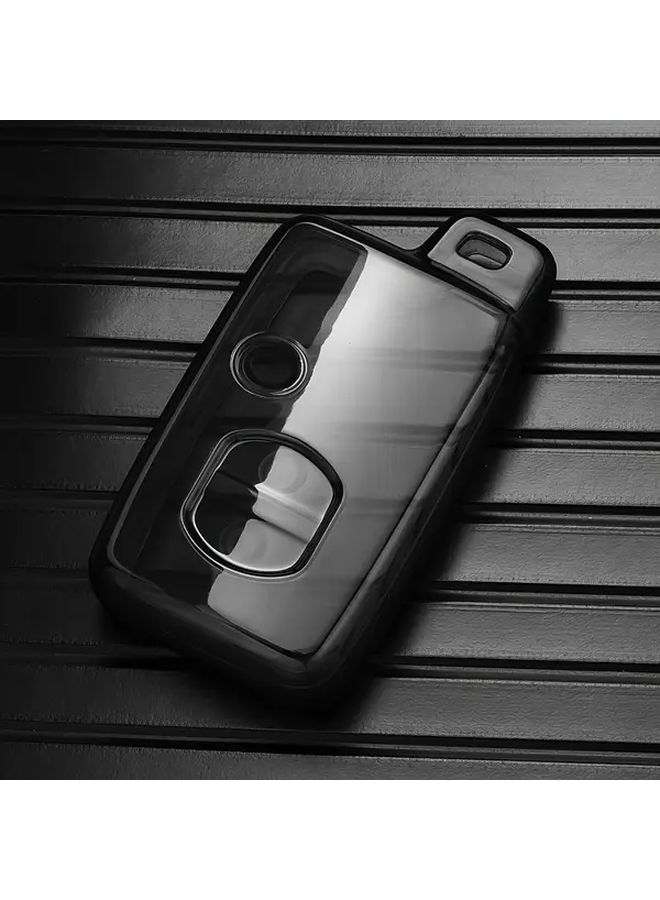 Transparent Black TPU Car Key Cover for Prado 150 Vito Scratch Resistant Protective Case - Image 1