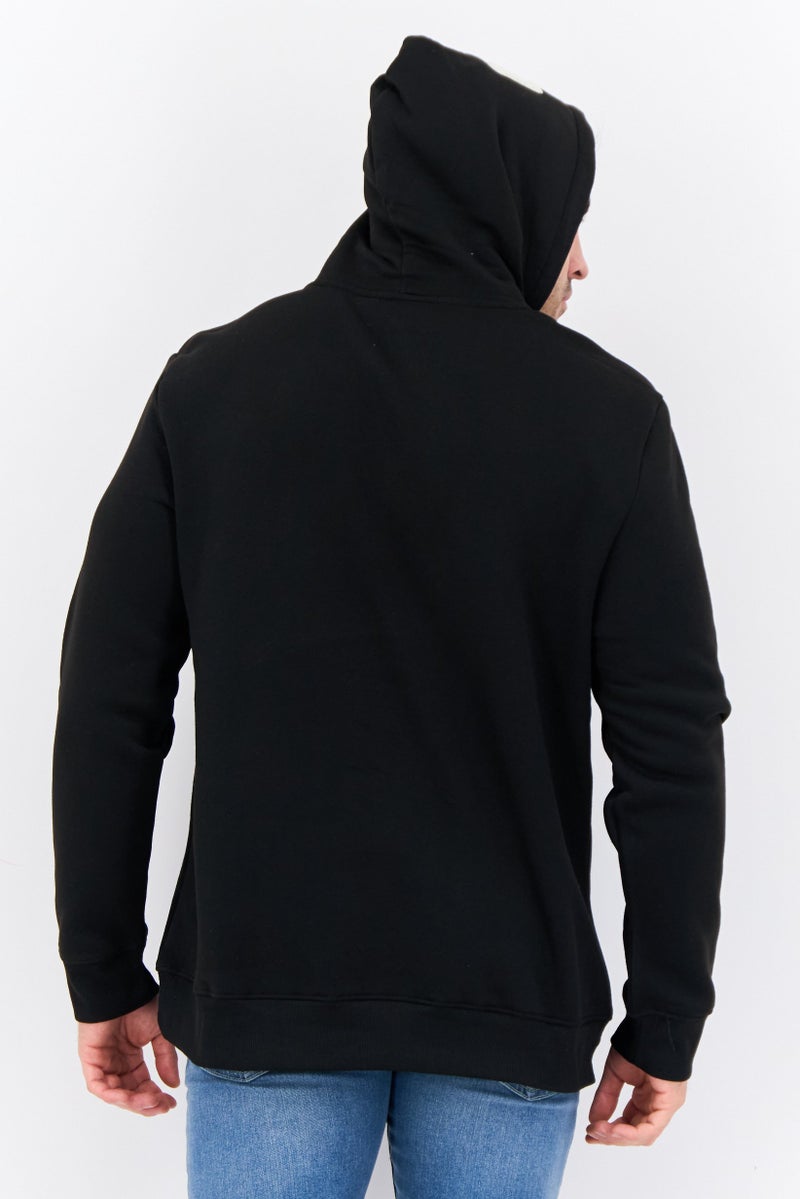MEMBERS ONLY Men Embroidered Logo Long Sleeves Hoodie, Black - Image 3