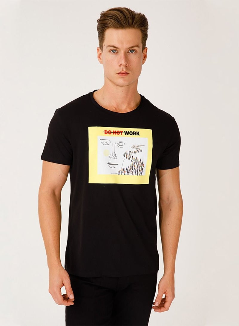 Biggdesign Crew Neck T Shirt Printed Male T Shirt Cotton  - Image 4