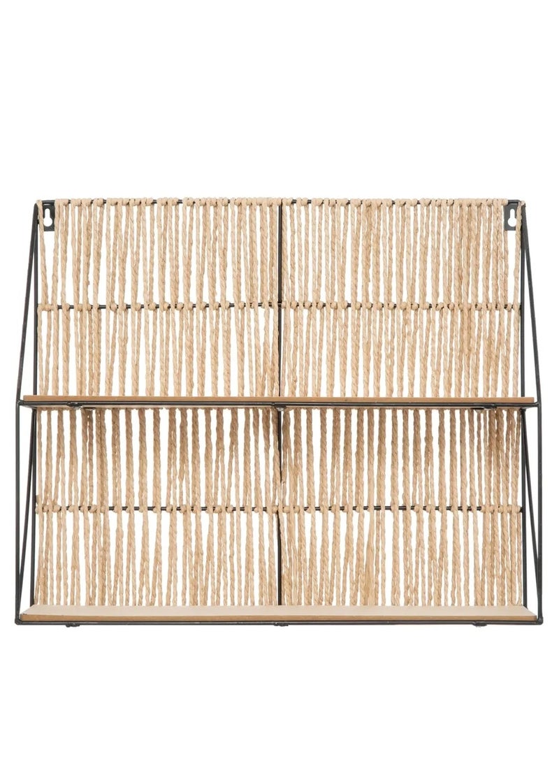 Atmosphera So Cosy 2-Tier Rope Shelf (48 x 12 x 40 cm)