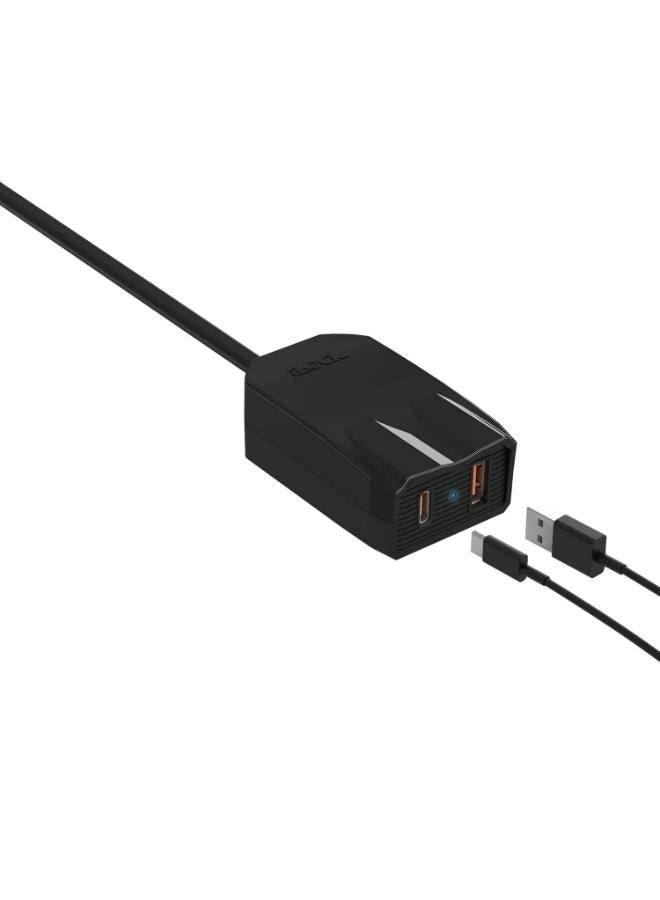 iLOCK Mini Charger | (Type-C & Type-A) | Fast Charging (Charger Type C & A, 1.5 m) - Image 2