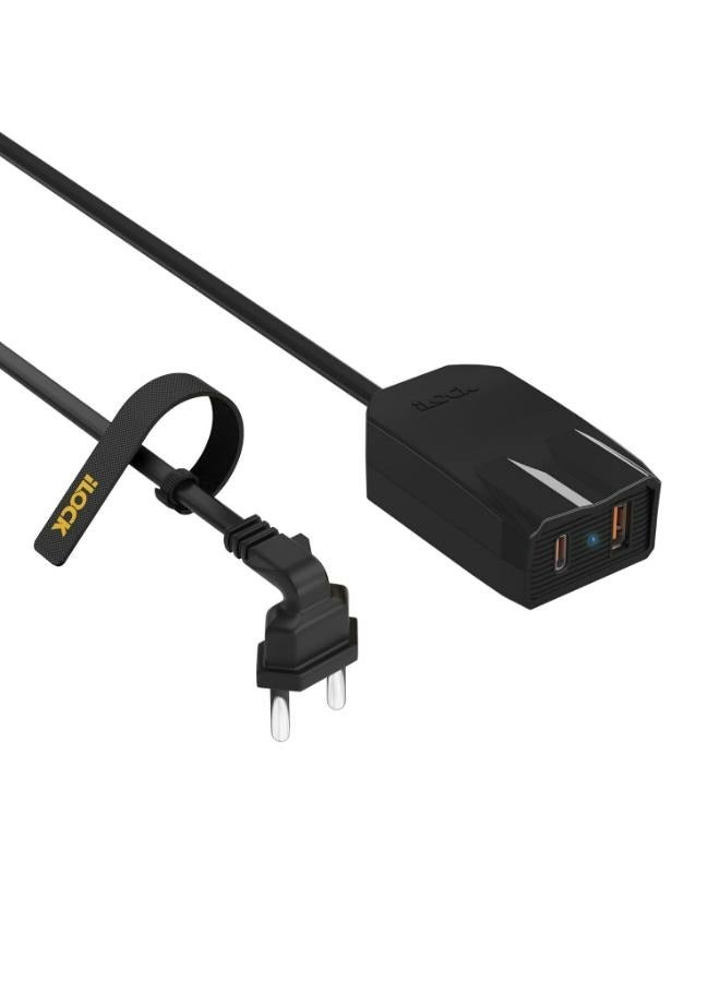 iLOCK Mini Charger | (Type-C & Type-A) | Fast Charging (Charger Type C & A, 1.5 m) - Image 3