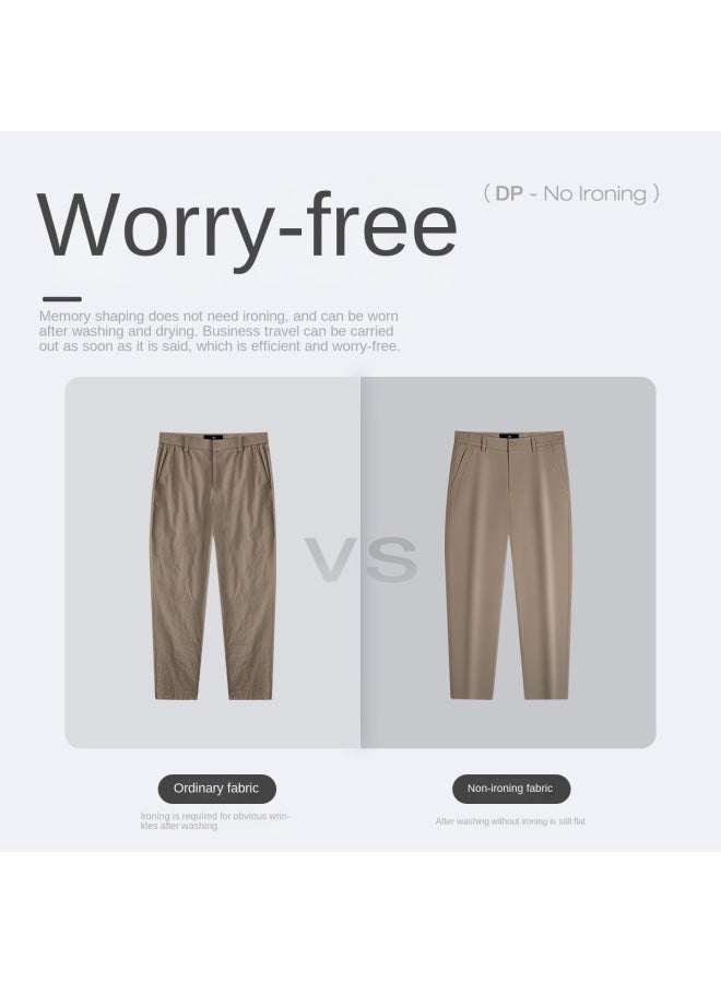 Septwolves Stretch Non-iron Wrinkle-resistant】new Autumn/winter Brand Embroidered Spandex Trousers Men's Casual Pants Dress Pants - Image 4