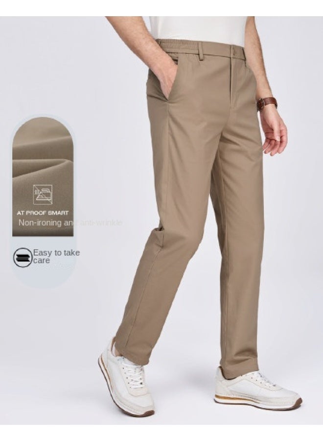 Septwolves Stretch Non-iron Wrinkle-resistant】new Autumn/winter Brand Embroidered Spandex Trousers Men's Casual Pants Dress Pants - Image 1
