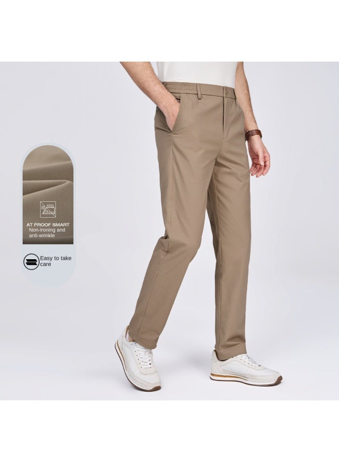 Septwolves Stretch Non-iron Wrinkle-resistant】new Autumn/winter Brand Embroidered Spandex Trousers Men's Casual Pants Dress Pants - Image 2