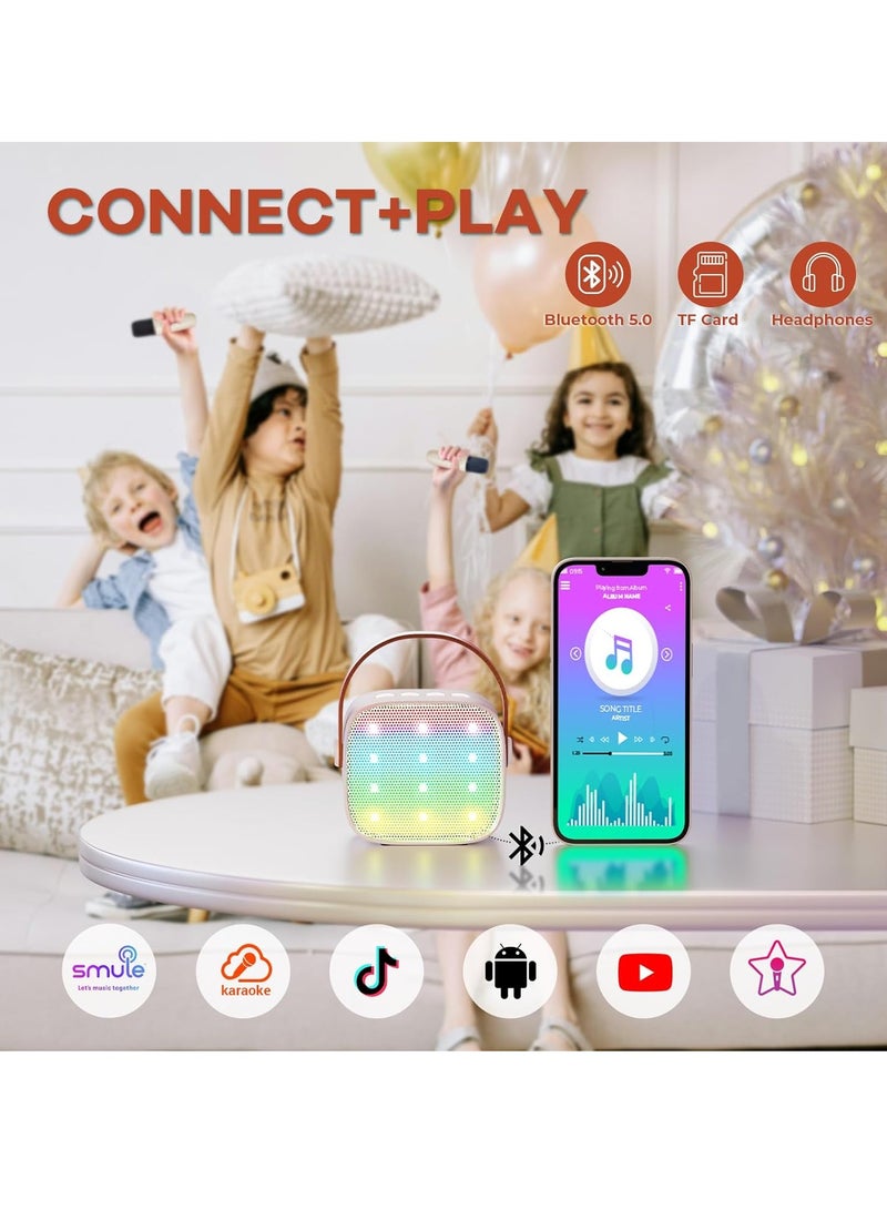 TIGER Kids Karaoke Machine with Bluetooth Speaker & Wireless Microphone – Fun Music Toy for Girls Ages 4–12 – Birthday Gift for Girls – Portable Singing Machine for Toddlers, Teens, Parties, and Home Entertainment – Rechargeable - Image 4
