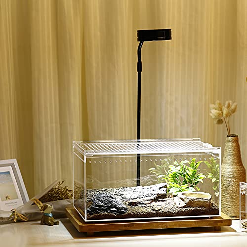 NANEEZOO Magnetic Acrylic Large Enclosure 2.5 Gallon 12 x 8 x 6 Inch Reptile Breeding Box Terrarium Cage for Insect Tarantulas Amphibians Caterpillars Snail Clear Acrylic Reptile Feeding Box - Image 5