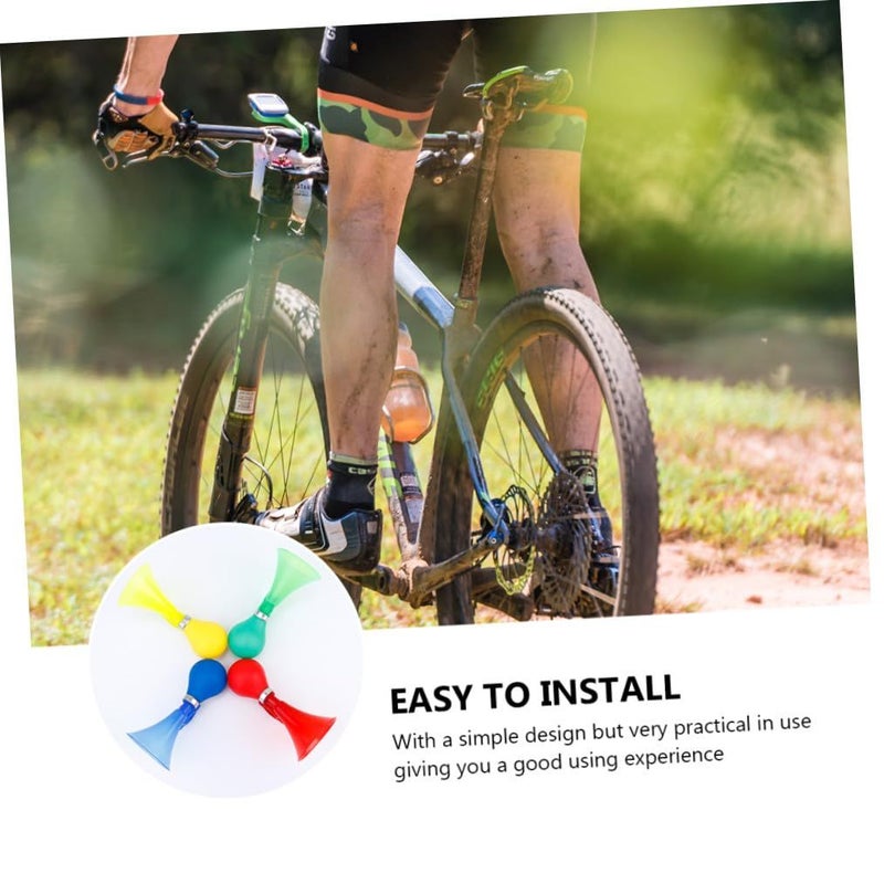 Bicycle Horn Set Of 8 Random Color 15X7CM Bike Handlebar Squeeze Horn Scooter Speaker - Image 4