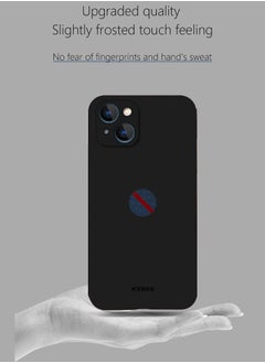 KZDOO iPhone 14 Plus Case Air Skin Series Ultra Slim Frosted Anti Slip Back Cover Full Coverage Camera Lens Protection 6.7 inch Black  - Image 3