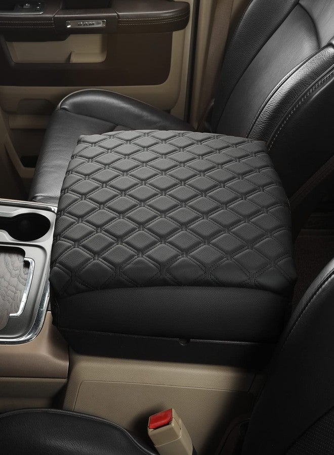 GIANT PANDA Center Console Cover Armrest Cover Cushion Fits Dodge RAM 1500 2500 3500 2009 2010 2011 2012 2013 2014 2015 2016 2017 2018, Scratch Resistant and Waterproof, Black … - Image 4