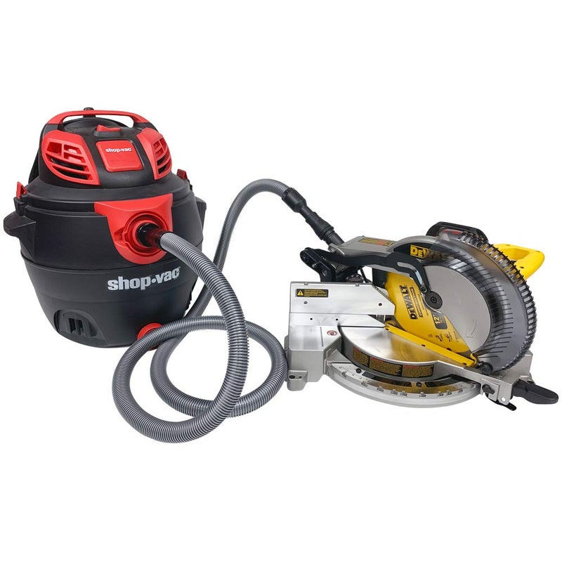 Cen-Tec Systems 94115 Premium 20 Ft. Shop Vacuum Hose with Power Tool Adapter Set Silver - Image 5