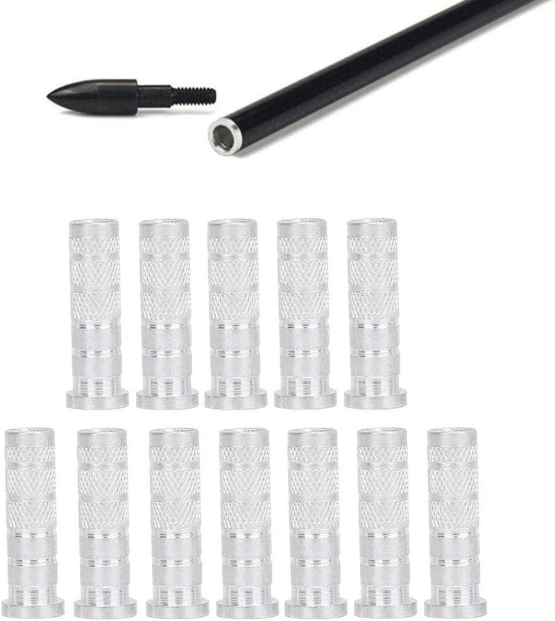 ZERONE 12Pcs Replacements Archery Base Inserts, Standard 6.2mm/0.24in Aluminum Carbon Shaft Accessory - Image 4