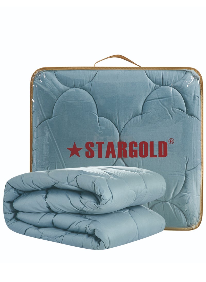 Stargold Microfiber Solid Comforter 4 Pieces Set Fitted Sheet, Pillow Sham Comforter 170X230 CM  - Image 3