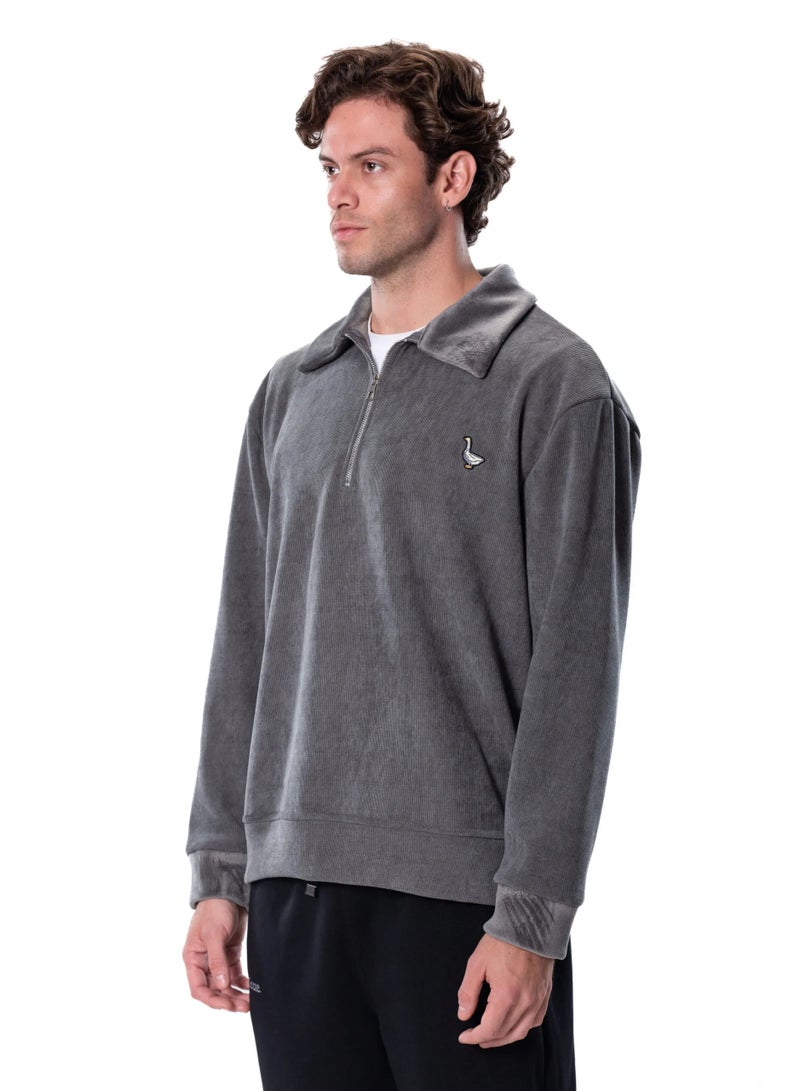 Naughty Goose The Goose Silver Quarter Zip - Image 2
