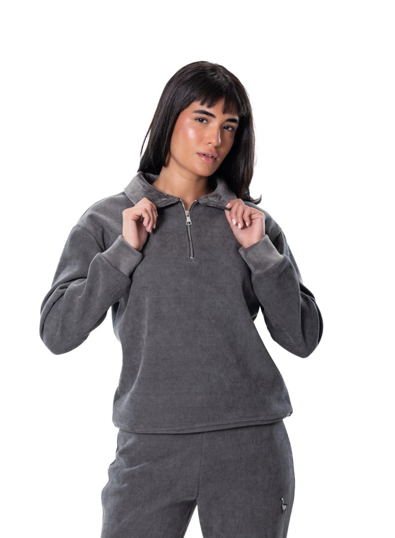 Naughty Goose The Goose Silver Quarter Zip - Image 4