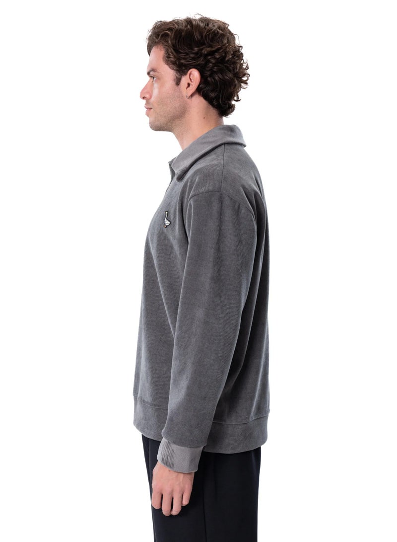 Naughty Goose The Goose Silver Quarter Zip - Image 3